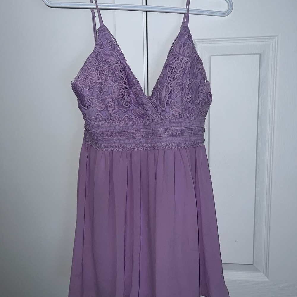 Lavender Lace Romper